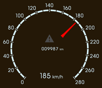 Automotive digital speedometer