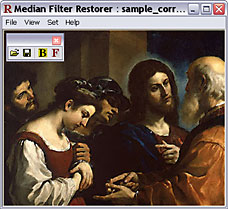 Fig. 12. Image restored by median filter - screenshot.