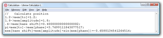 Fig. 3. Scientific calculator with 'minimalistic' interface.