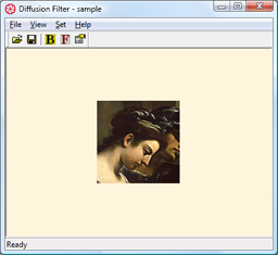 Fig. 7. Diffusion filter demo application.