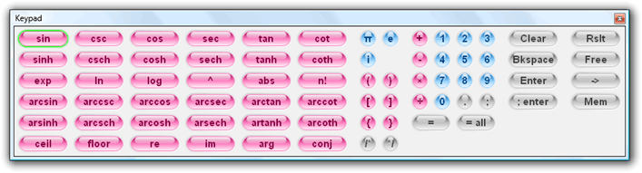 Fig. 4. Keypad.