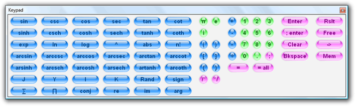 Fig. 4. Keypad.